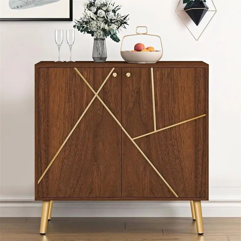 Modernes Buffet-Sideboard mit Marmormuster