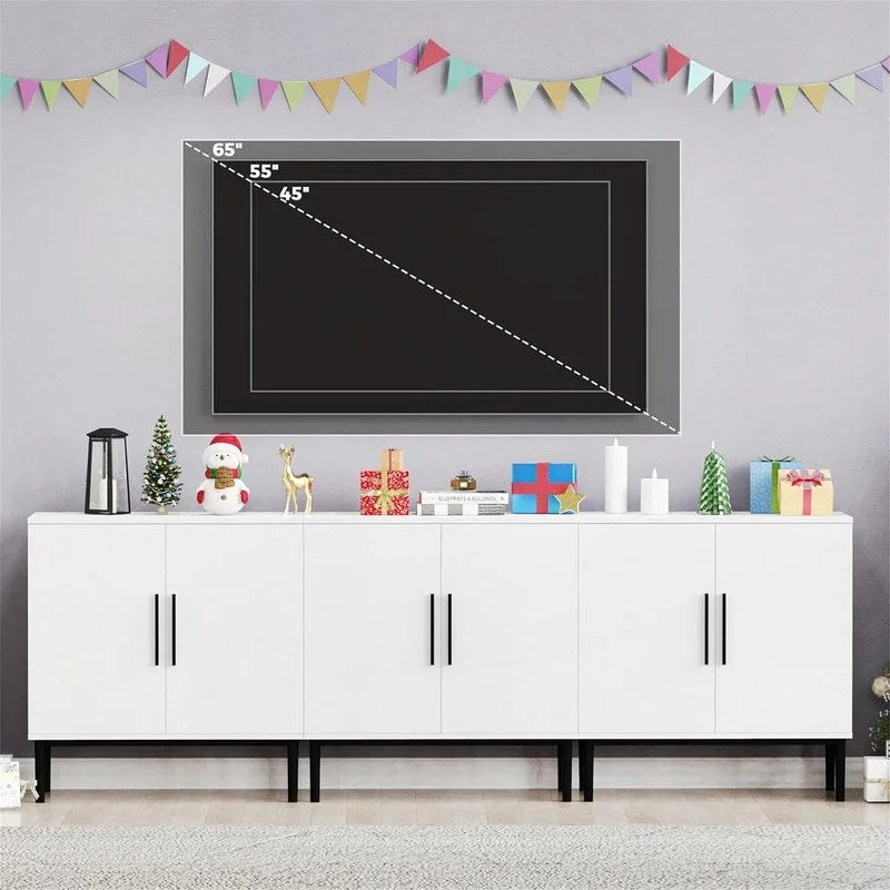 Modernes Buffet-Sideboard mit Marmormuster
