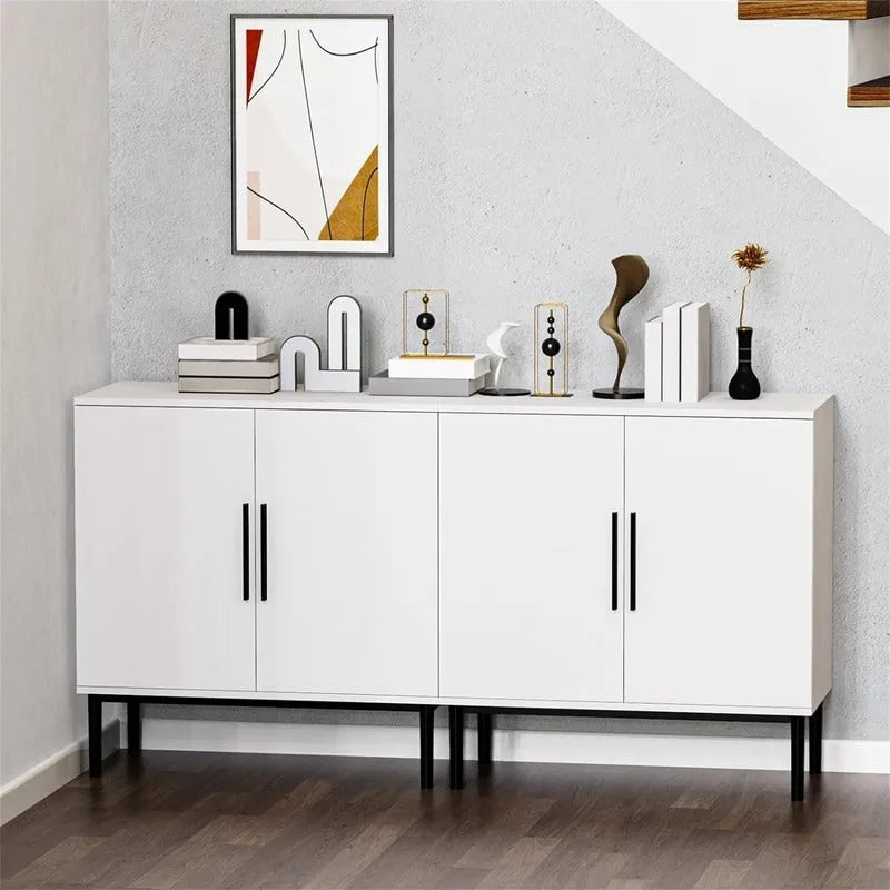 Modernes Buffet-Sideboard mit Marmormuster