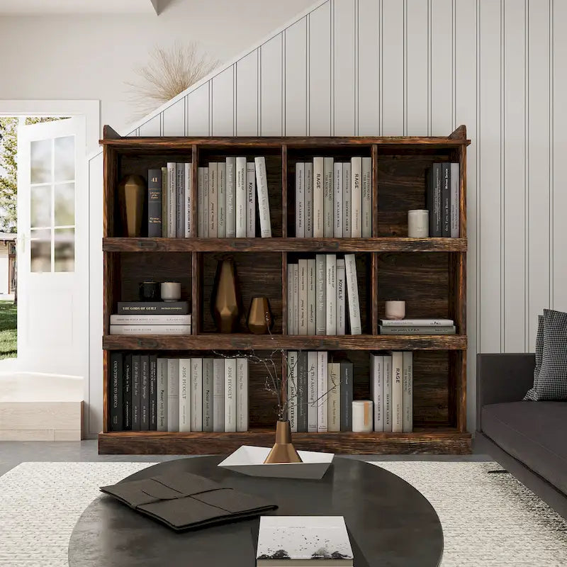 Bücherregal mit 10 Fächern