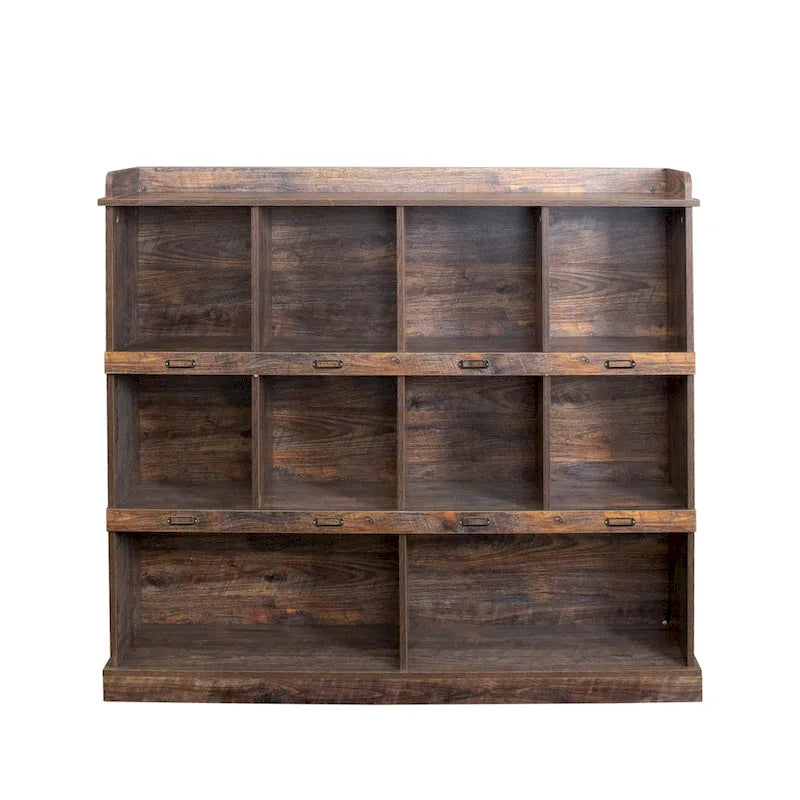 Bücherregal mit 10 Fächern