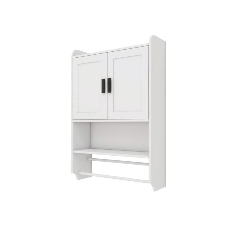 Badezimmerschrank mit Handtuchhalter & Papierhalter