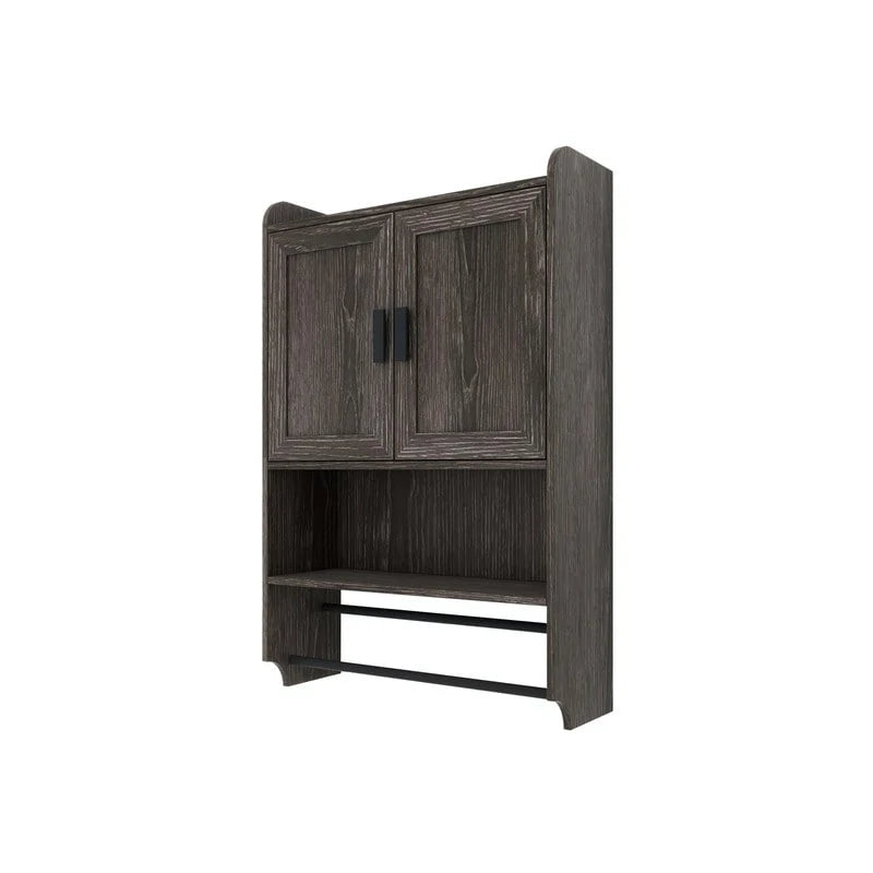 Badezimmerschrank mit Handtuchhalter & Papierhalter