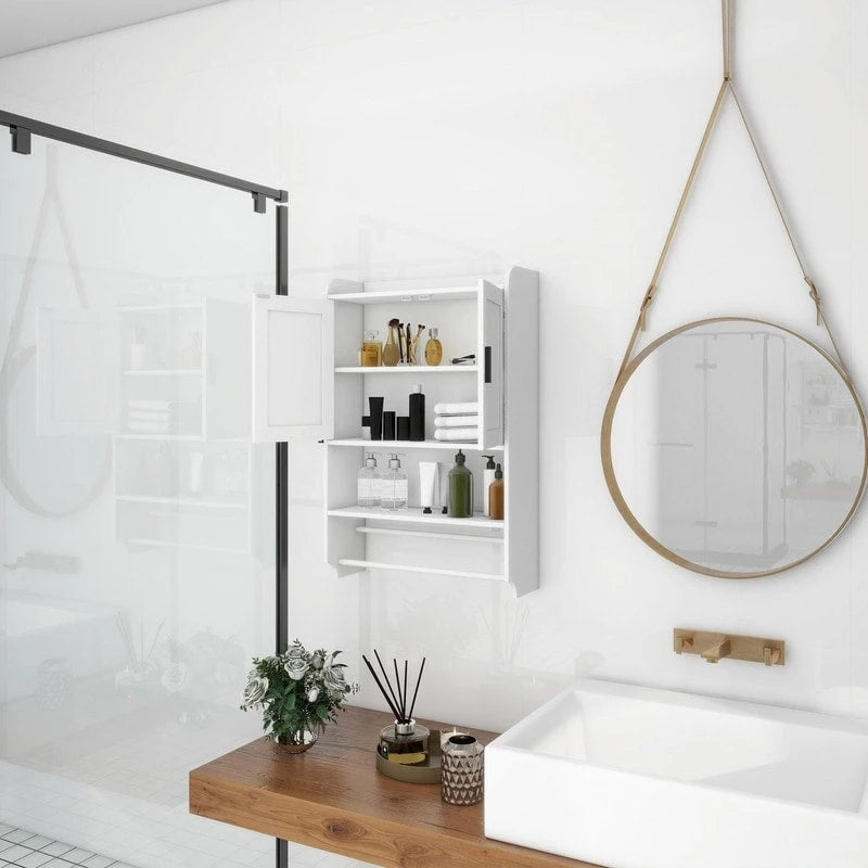Badezimmerschrank mit Handtuchhalter & Papierhalter