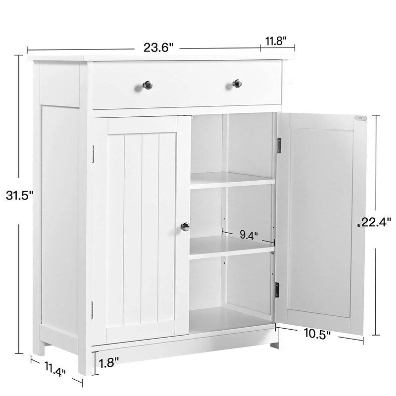 Freistehender Badschrank - 11,8T x 23,6B x 31,5H