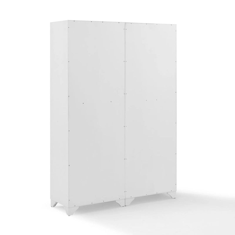 2-teiliges Vorratsschrank-Set mit Doppeltüren & Schublade – 47,5B x 15T x 67,75H