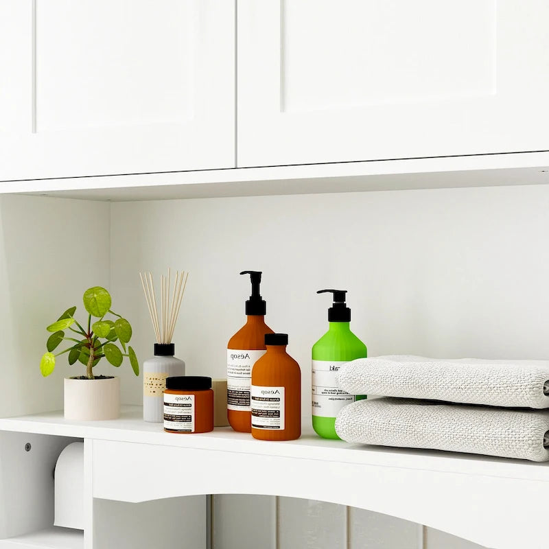 Wandschrank mit Doppeltür für über der Toilette