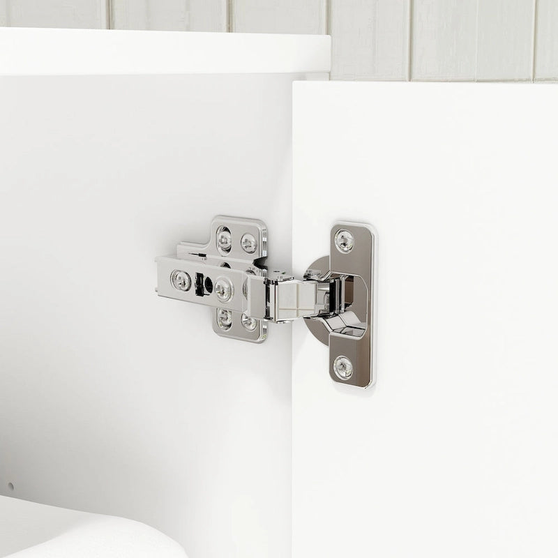 Wandschrank mit Doppeltür für über der Toilette