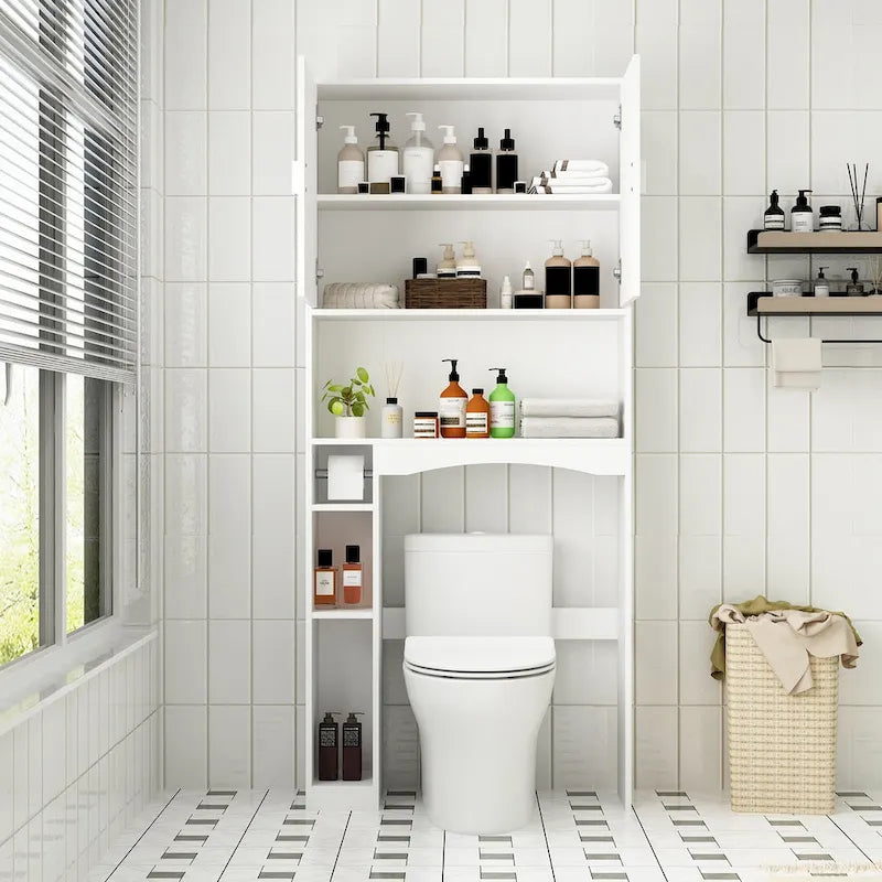 Wandschrank mit Doppeltür für über der Toilette