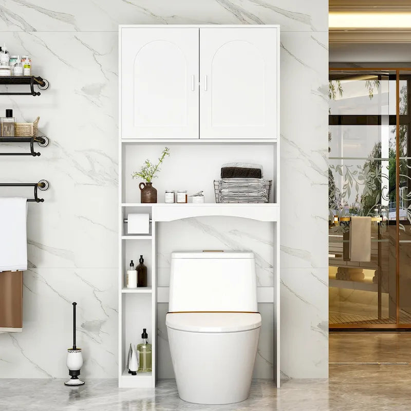 Wandschrank mit Doppeltür für über der Toilette