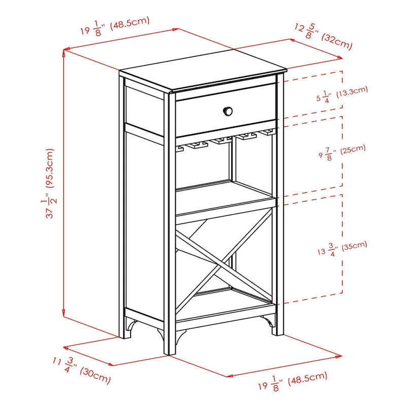 Weinschrank - Espresso