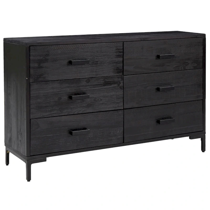 Sideboard Kaffeebar Anrichte mit Schubladen - Kiefer Massivholz 110x35x70 cm