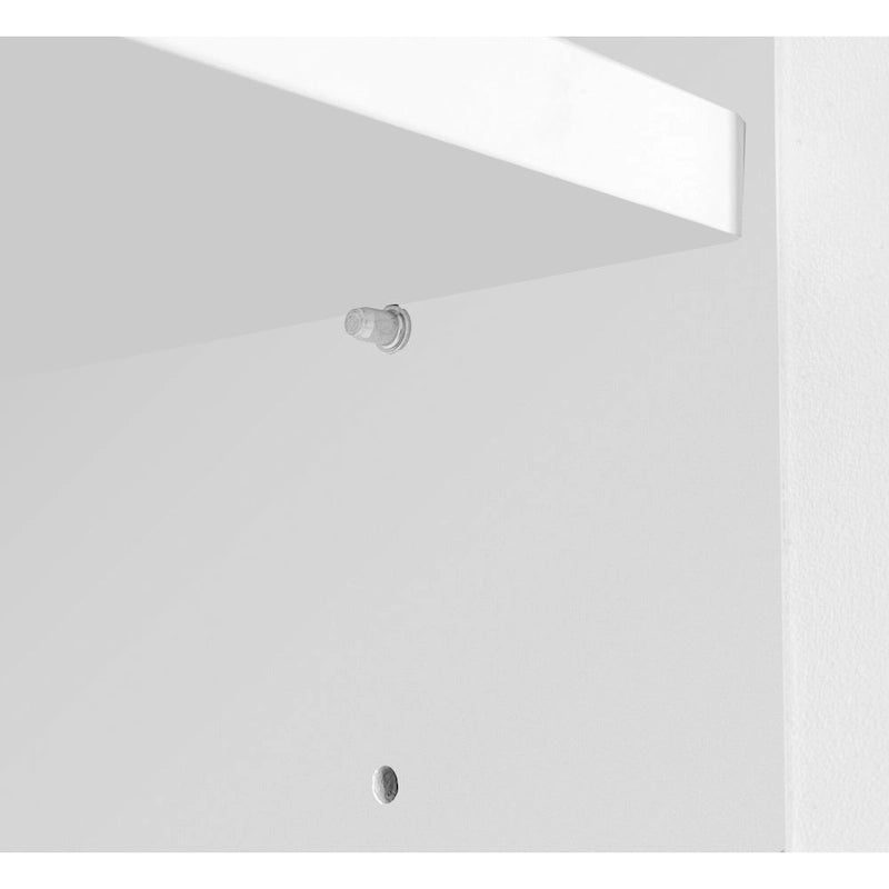 Large Spaces Shoe Cabinet High Glossy White Color with Led Light have moveable Shelves