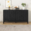 4-türiges Retro-Sideboard mit verstellbaren Einlegeböden