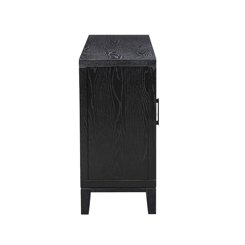 4-türiges Retro-Sideboard mit verstellbaren Einlegeböden