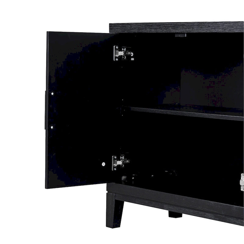 4-türiges Retro-Sideboard mit verstellbaren Einlegeböden