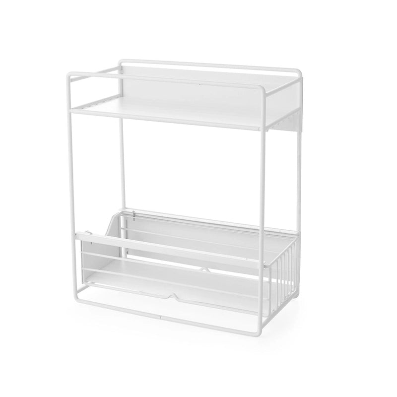 Magnetisches Kühlschrank-Auszugregal – Schwarz