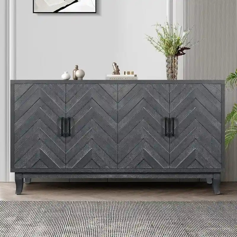 Lackiertes Sideboard im Vintage-Stil aus Holz