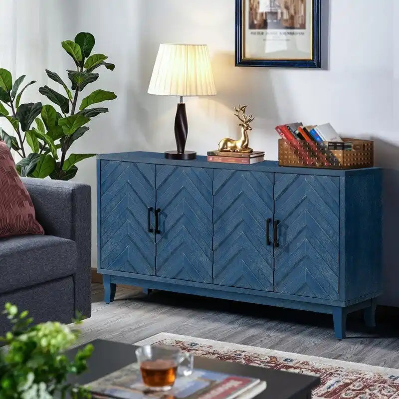Lackiertes Sideboard im Vintage-Stil aus Holz