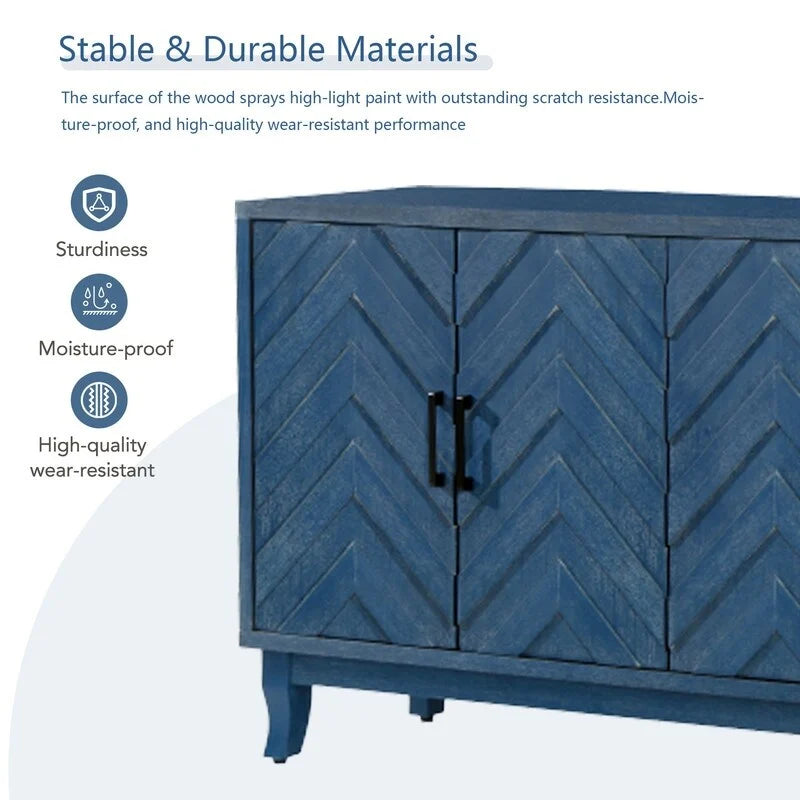 Lackiertes Sideboard im Vintage-Stil aus Holz