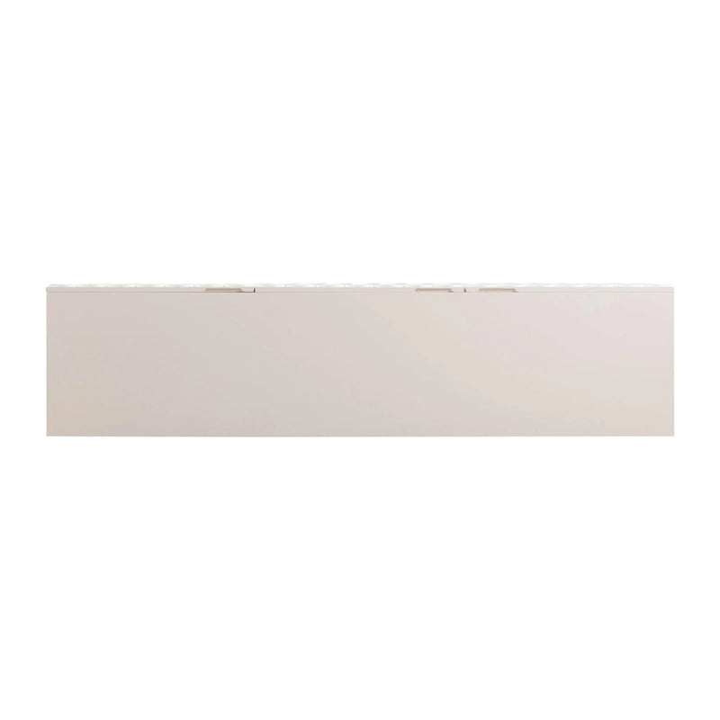 Taupefarbenes Sideboard mit 4 Schubladen und Soft-Close-Türen