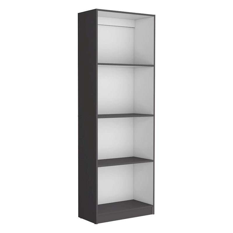 74" breites Bücherregal- und Schranksystem mit 5 Ablagen, 3er-Set