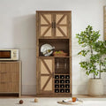 76" hoher Weinschrank mit quadratischen Fächern