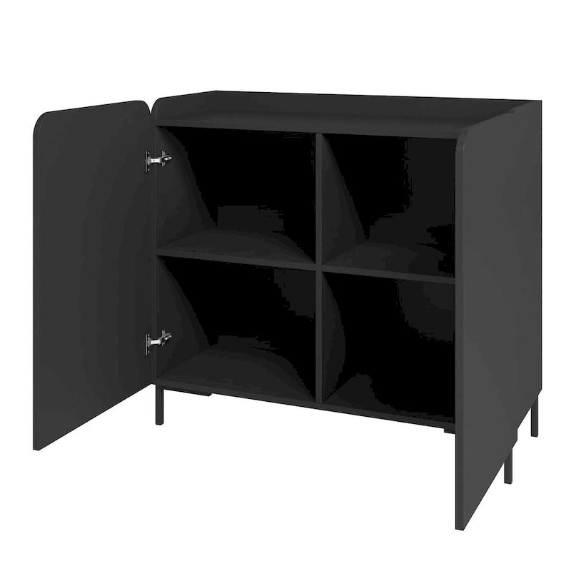 Mid-Century Modern Akzentschrank mit Soft-Close-Türen