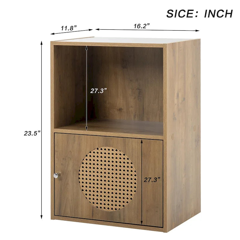 Kleiner PE-Rattan-Aufbewahrungsschrank