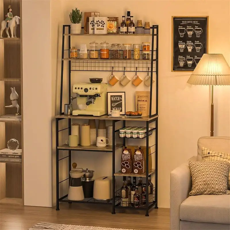 Großer Bauernhaus-Kaffeebar-Schrank