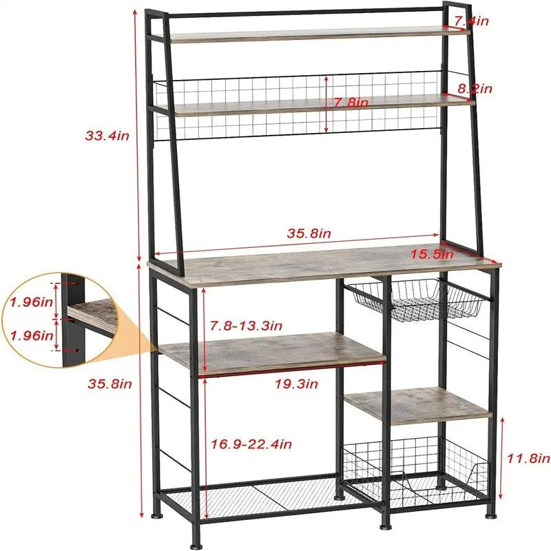 Großer Bauernhaus-Kaffeebar-Schrank