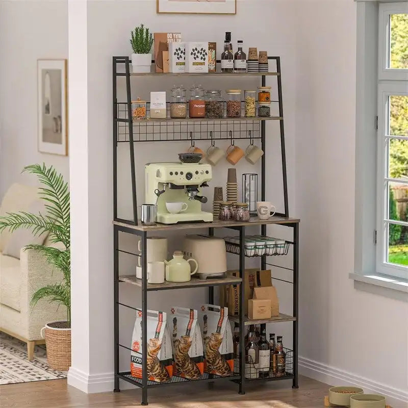 Großer Bauernhaus-Kaffeebar-Schrank