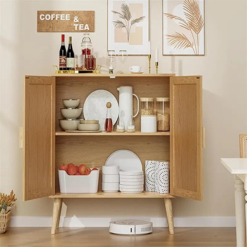 Buffetschrank mit verstellbarem Einlegeboden – 11,8T x 27,6B x 31,3H