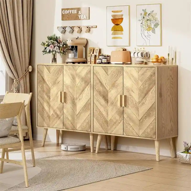 Buffetschrank mit verstellbarem Einlegeboden – 11,8T x 27,6B x 31,3H