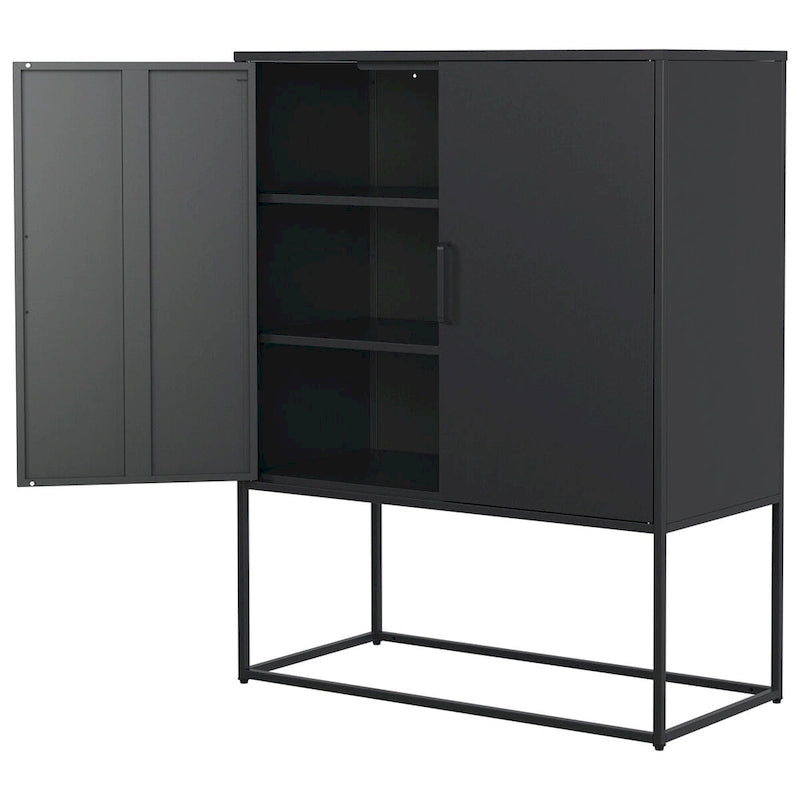 Stahlschrank mit Magnetüren