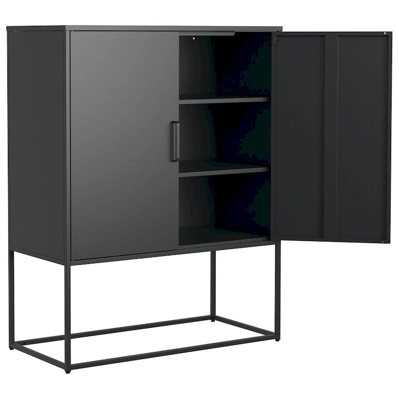 Stahlschrank mit Magnetüren