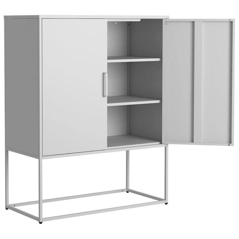 Stahlschrank mit Magnetüren