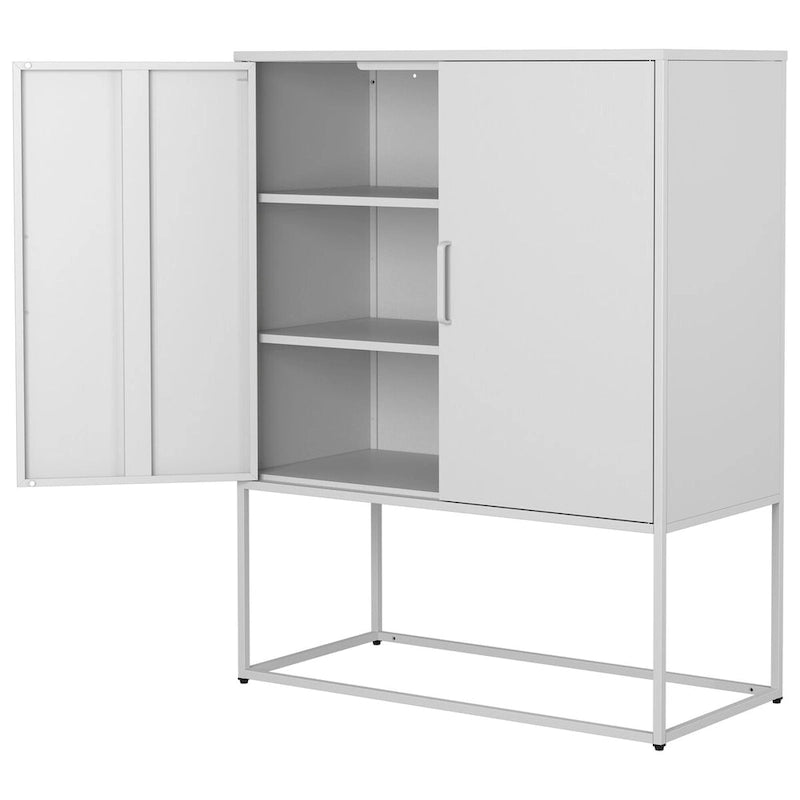 Stahlschrank mit Magnetüren