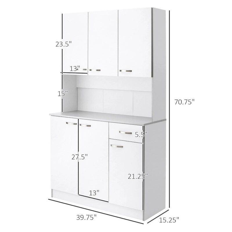 71" Moderne Küchenanrichte mit Stauraum