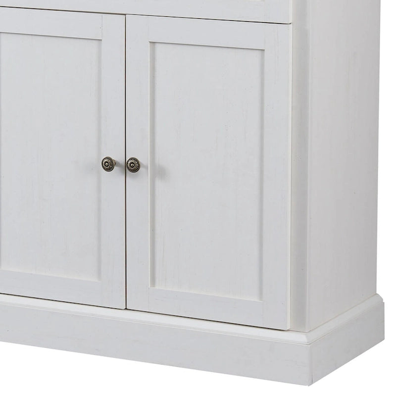 Minimalistisches Sideboard aus Holz mit 2 Schubladen und 2 Türen