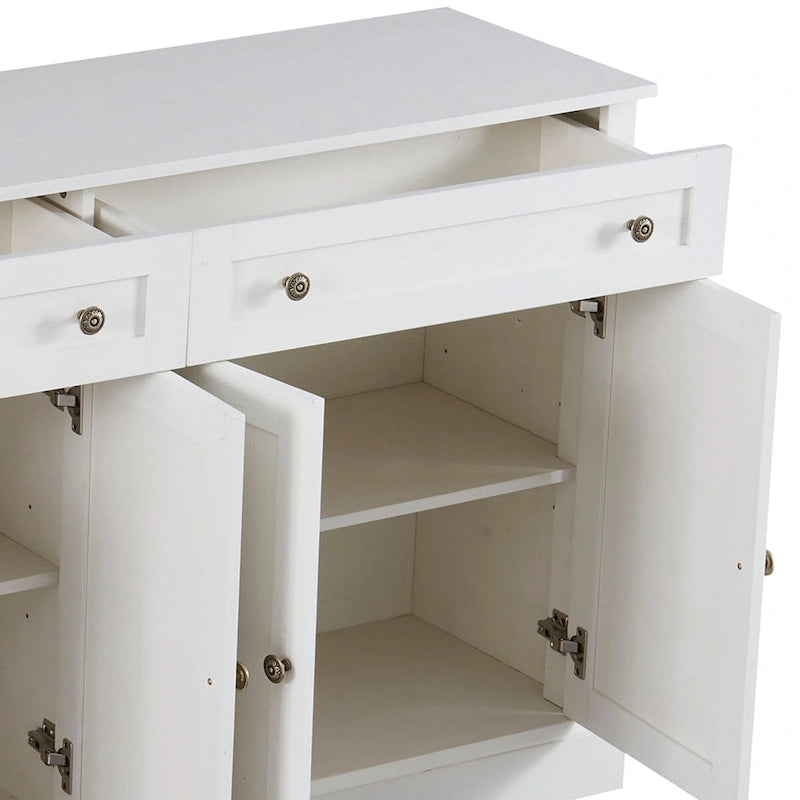 Minimalistisches Sideboard aus Holz mit 2 Schubladen und 2 Türen