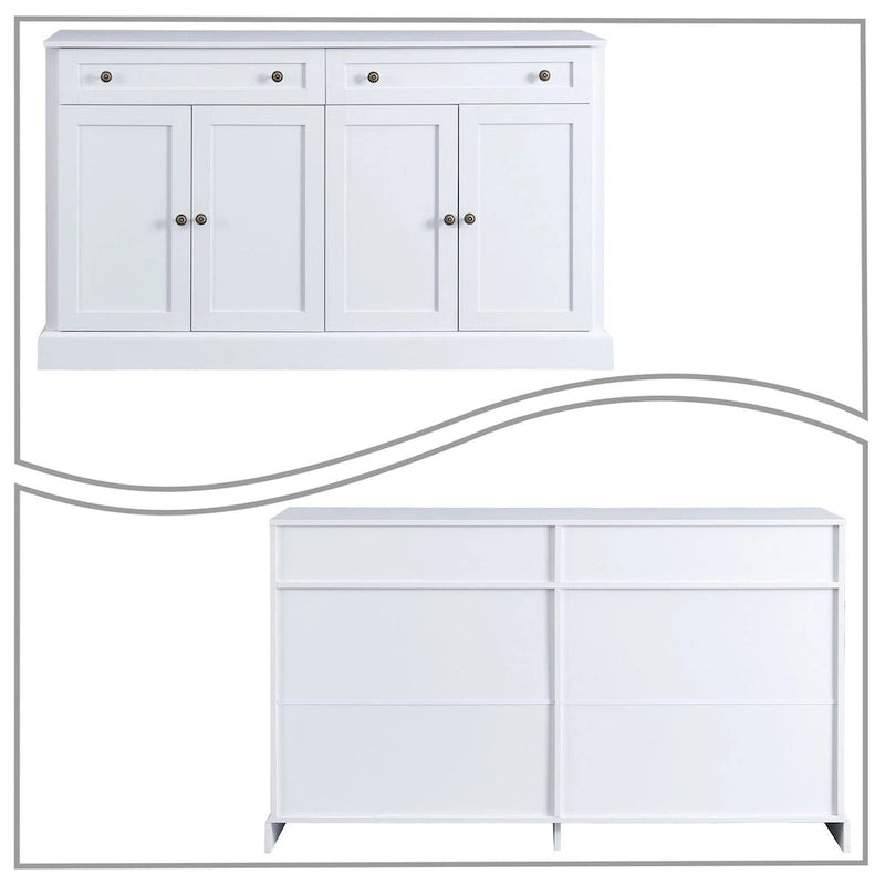 Minimalistisches Sideboard aus Holz mit 2 Schubladen und 2 Türen