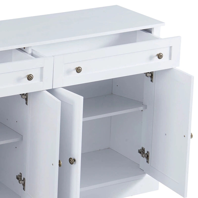 Minimalistisches Sideboard aus Holz mit 2 Schubladen und 2 Türen