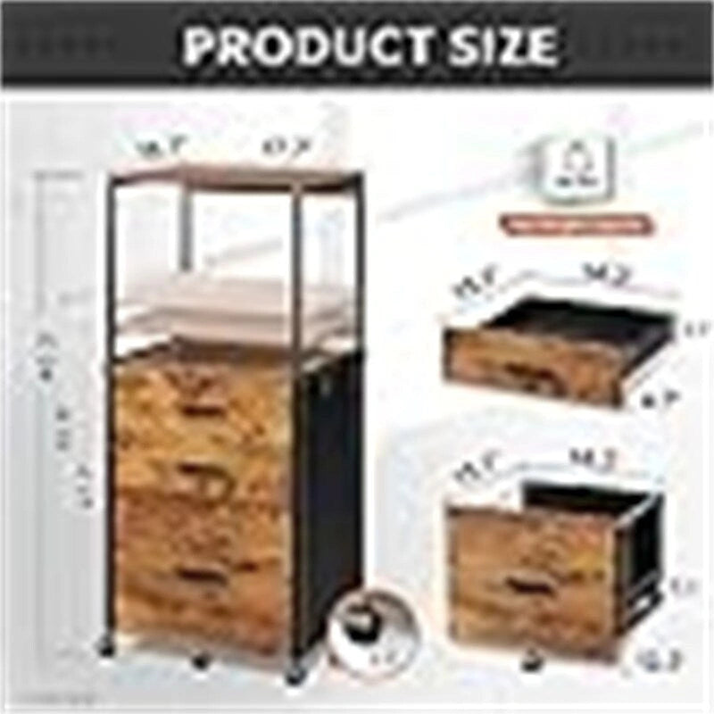 Aktenschrank mit Schubladen – 39,9 T x 45,0 B x 70,4 H