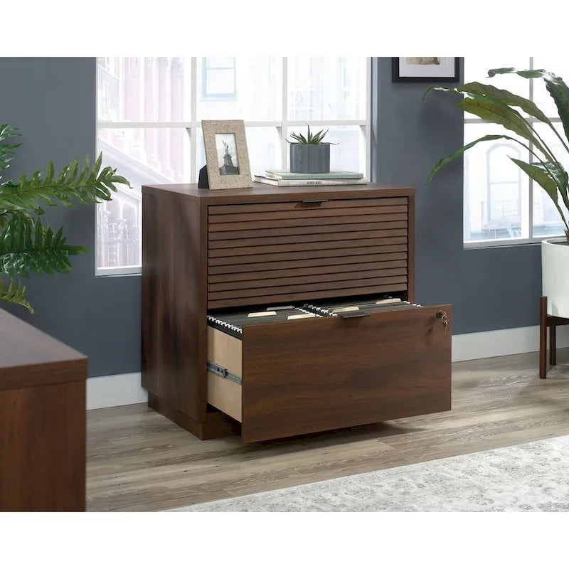 Aktenschrank mit 2 Schubladen – Spiced Mahogany