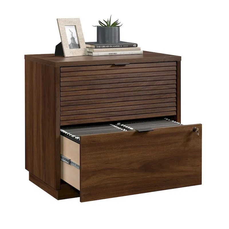 Aktenschrank mit 2 Schubladen – Spiced Mahogany