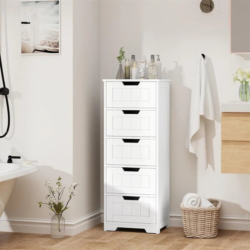 Badezimmer-Bodenschrank mit 5 Schubladen