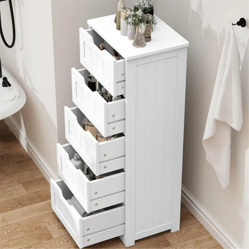 Badezimmer-Bodenschrank mit 5 Schubladen