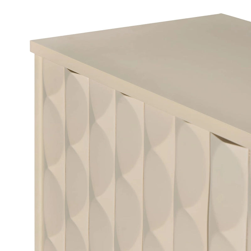 Modernes 4-türiges Sideboard mit gewölbten Türen mit Muster