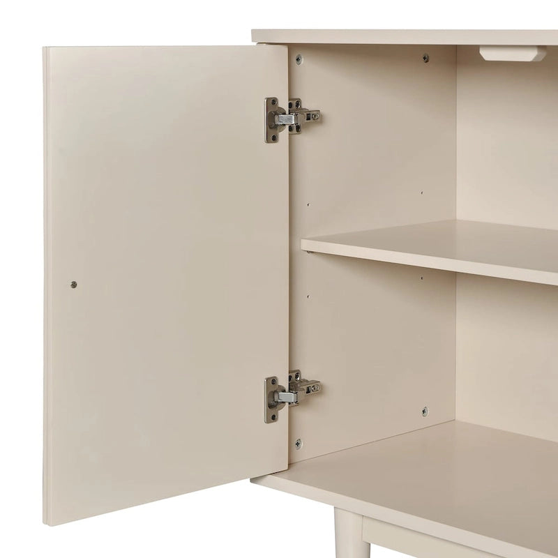 Modernes 4-türiges Sideboard mit gewölbten Türen mit Muster
